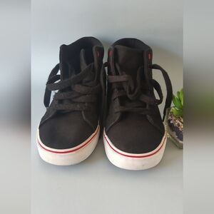 Wonder Nation Black and Red Kids High-Top Sneakers